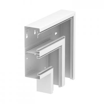 Platte hoek, symmetrisch, dalend, dubbel, voor installatiekanaal Rapid 80 type GS-D70210