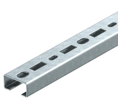 Profielrail CM3518, sleufbreedte 17 mm, FS, geperforeerd 200 | 35 | 18 | 1,25 | staal | bandverzinkt