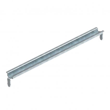 Rail DIN profilé 15 x 5 mm 168 | pour T350 longitudinal | acier | galvanisé, passivé transparent