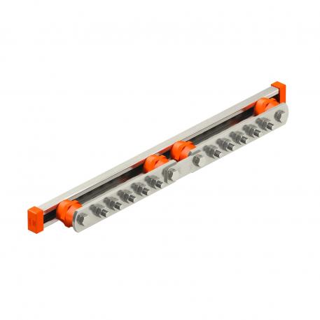 Potentiaalvereffeningsrail voor flexibele wandmontage met scheiding  605 | 40 | 85 | 10 | 