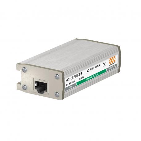 Parasurtenseur pour réseau haut débit - 10 GBit (classe EA/CAT6A) 8 | Protection fine, 8 fils + blindage |  | 58 | RJ45 8(8)