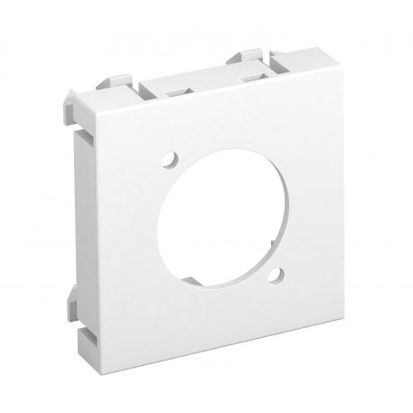 Multimediadrager voor SLR-steekverbinding, 1 module, rechte uitgang, zuiver wit zuiver wit; RAL 9010
