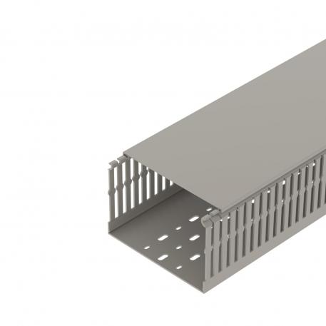 Wiring ducts, type CABLIX 100150 S 2000 | 150 | 100 | Perforation au fond | gris pierre RAL 7030