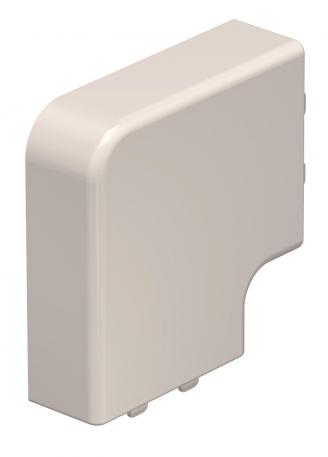 Couvercle d'équerre plat pour goulotte de type WDK 20050  | 50 | blanc crème ; RAL 9001