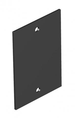 Plaque de support d'appareillages Telitank T4B, pleine noir graphite ; RAL 9011